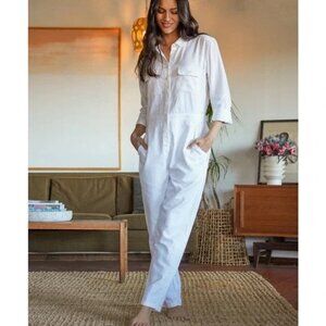 Outerknown Long Sleeve Corduroy Jumpsuit in Salt, Sz Xs, NWT